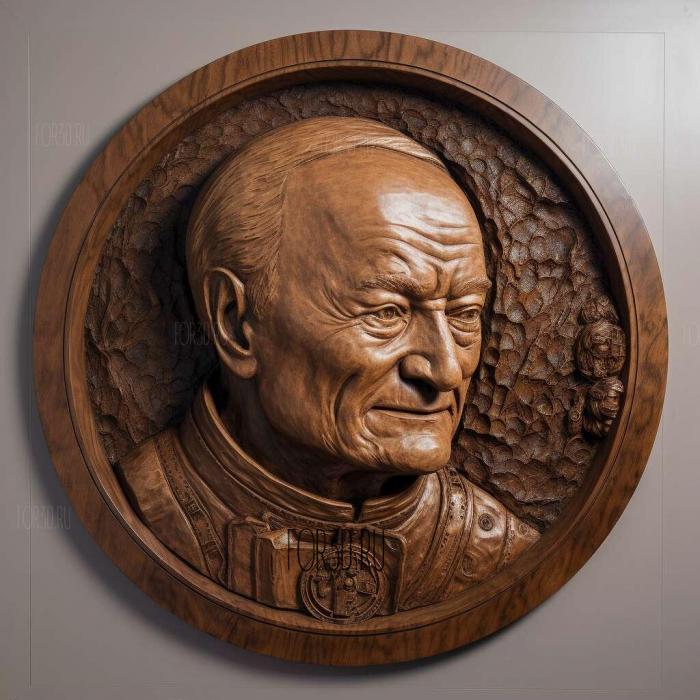 Buzz Aldrin 3 stl model for CNC